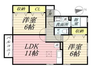 セジュール光永【1階】の間取り