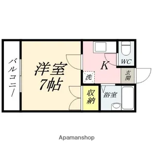 岡山県岡山市中区中井4丁目【マンション】の間取り