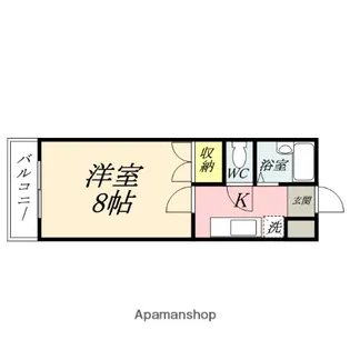 サンハイツ岡大Ⅱ【3階】の間取り