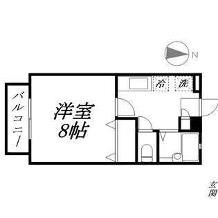ロンサール奥田【2階】の間取り
