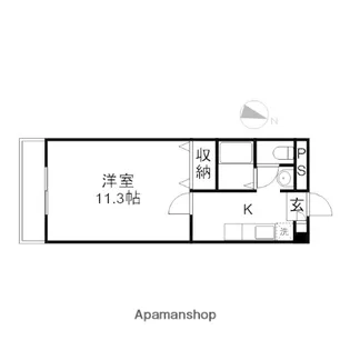 ピュアベルデ南方【3階】の間取り