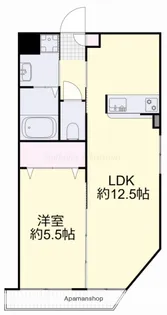 ヴィクトワール大供【401号室】の間取り