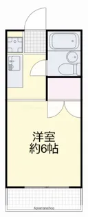 ポスト大元Ⅰ【1-C号室】の間取り