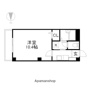 さぼうる住吉【3階】の間取り