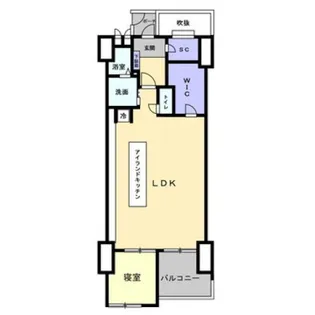 サーパス東古松【7階】の間取り