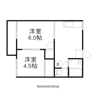 清水コーポE【21号室】の間取り