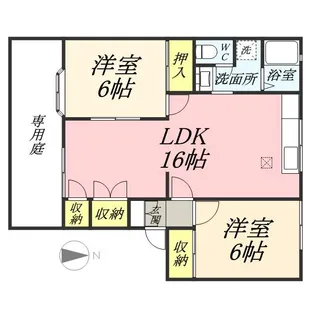 ベルエポックK A【102号室】の間取り
