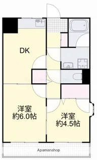 メゾン・ドゥ・フクセン【201号室】の間取り