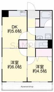 メゾン・ドゥ・フクセン【306号室】の間取り