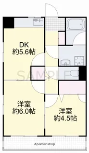 メゾン・ドゥ・フクセン【406号室】の間取り