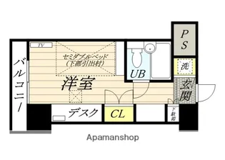 アルファコンフォート岡山【501号室】の間取り