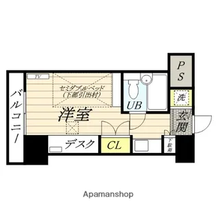 アルファコンフォート岡山【604号室】の間取り