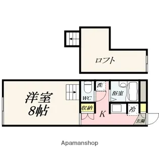 シャルマンドミール【206号室】の間取り