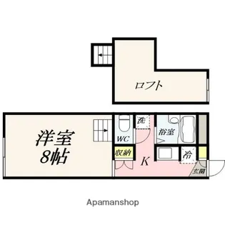 シャルマンドミール【207号室】の間取り