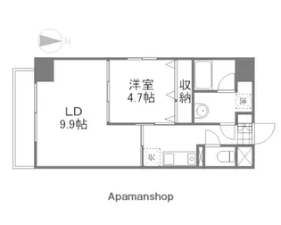 ハアラン表町【6階】の間取り