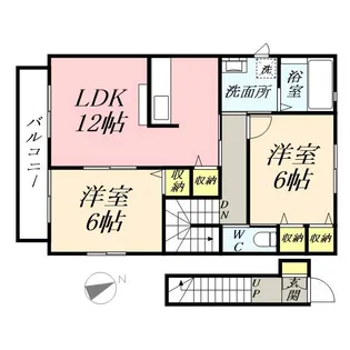 シャルマンⅡ【2階】の間取り
