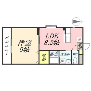 ティエラコスタ【102号室】の間取り