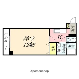 岡山県岡山市北区柳町1丁目【マンション】の間取り