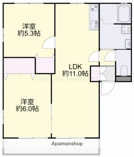 ファミーユE【202号室】の間取り