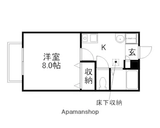 岡山県岡山市南区西市【アパート】の間取り