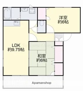 ファミーユサトウⅡB【102号室】の間取り