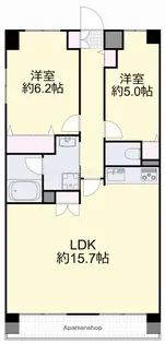 ル・サンク西市【1階】の間取り