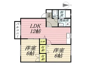 ヴェッセルB【2階】の間取り