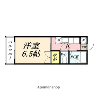 コーポパロス【202号室】の間取り