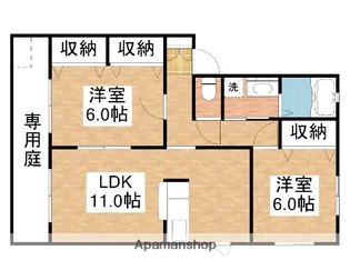 ペアフィールドA【1階】の間取り