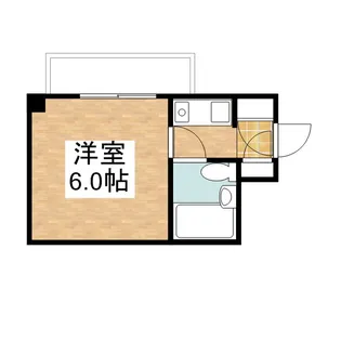 アルファ富田町【505号室】の間取り