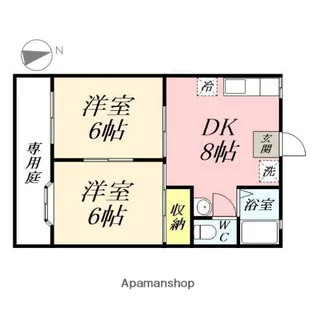 岡山県岡山市北区牟佐【アパート】の間取り