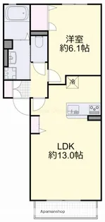ハイム綾C【202号室】の間取り