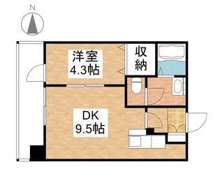 GRAND E’TERNA岡山Ⅲ【1811号室】の間取り