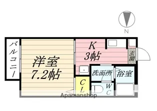 シャーメゾン奥村【1階】の間取り