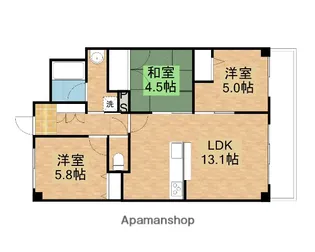 アルファステイツ岡山駅西【3階】の間取り