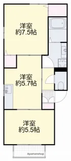 シャーメゾンBIZEN【2階】の間取り