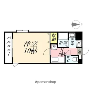 岡山県岡山市北区今3丁目【マンション】の間取り