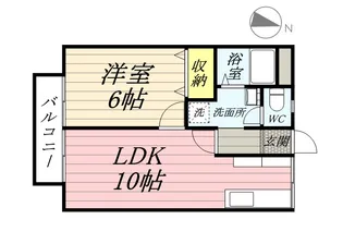 コーポ吉備津【2階】の間取り