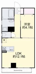 ミルフルール【201号室】の間取り