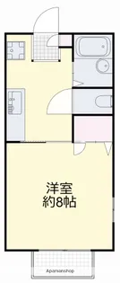 岡山県岡山市北区津島東4丁目【アパート】の間取り