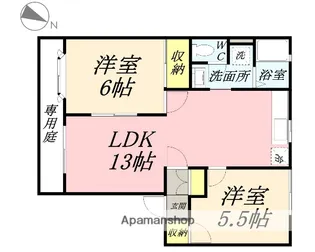 岡山県岡山市北区西辛川【アパート】の間取り