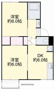 岡山県岡山市中区西川原【アパート】の間取り