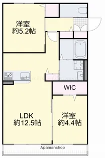 フェリスコート御南【2階】の間取り