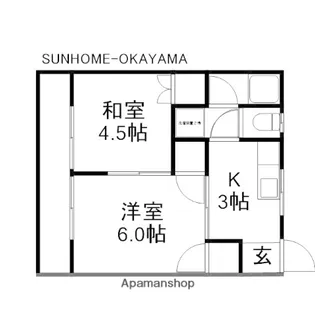 桂マンションⅠ【2階】の間取り