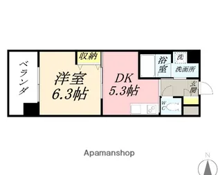 ソフィアOSK【3階】の間取り