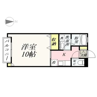 サンハイツ福富【201号室】の間取り