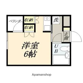 LA VILLA【302号室】の間取り