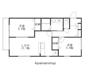 フォブール西市【103号室】の間取り