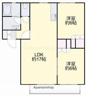 ベルデ高石 A棟【2階】の間取り