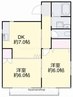 メゾンエスポアールC棟【213号室】の間取り